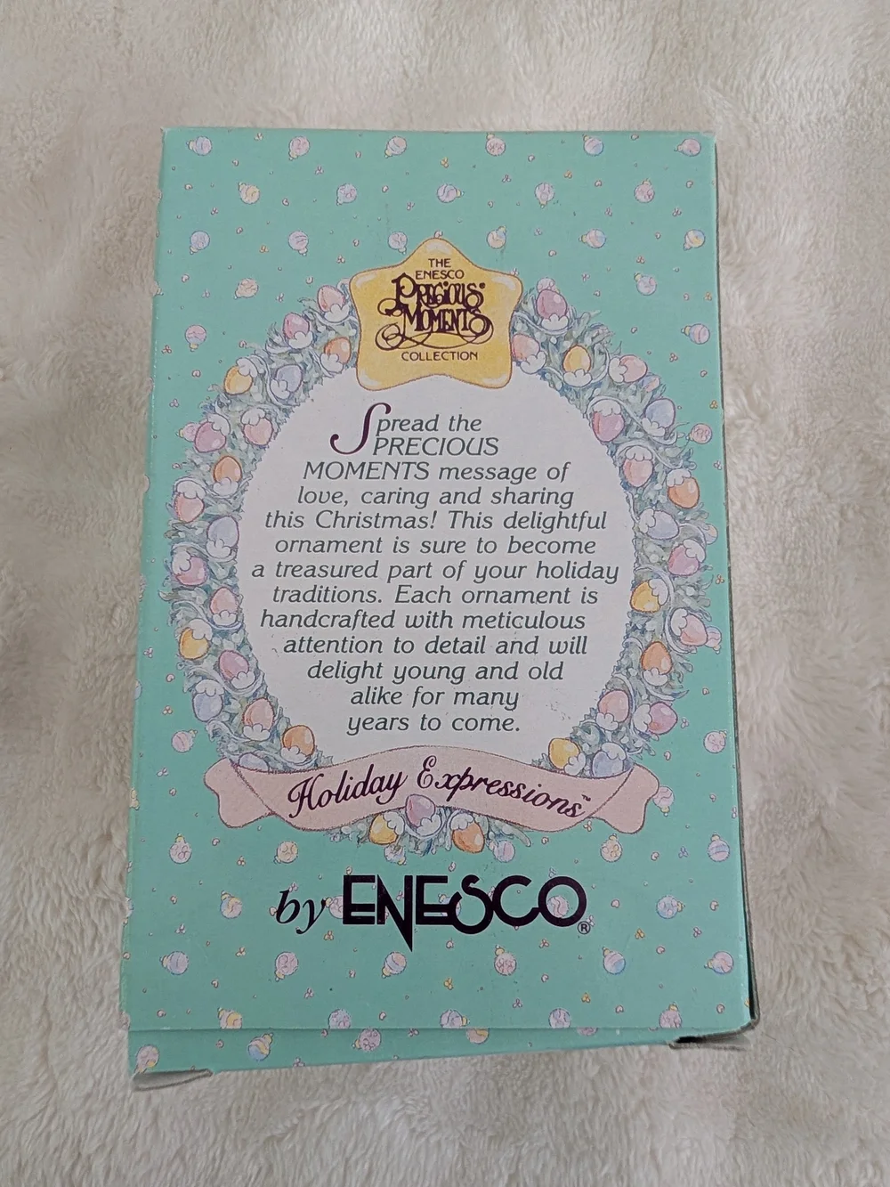 Vintage Precious Moments Hang On To Your Halo Ornament 567191 Enesco Box